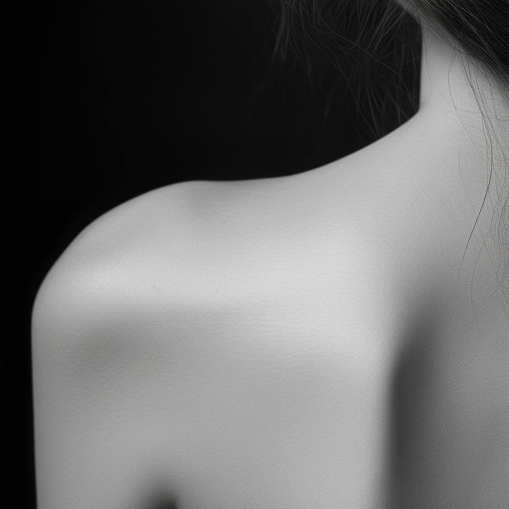 shoulder of woman